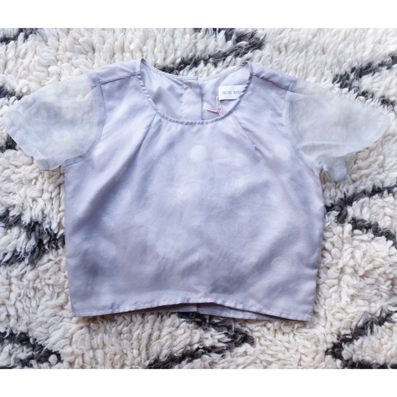 NWT Rachel Antonoff Anthropologie Dotted Crepe Top - Picture 3 of 7